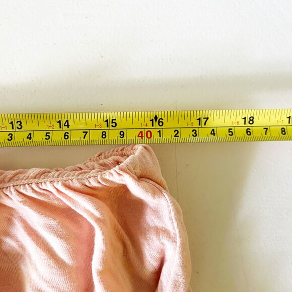 H&M MAMA Long Jersey Maternity Dress (L) in Apricot Ruffle Shoulder Flounce Maxi - Picture 10 of 14